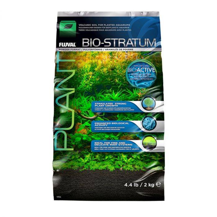 Fluval Bio Stratum mineral-rich volcanic soil aquarium substrate 4.4 lb bag