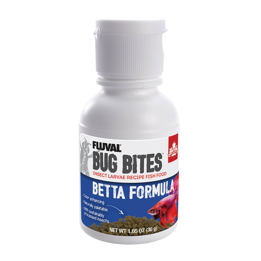 Fluval Bug Bites Betta Formula micro granules fish food bottle