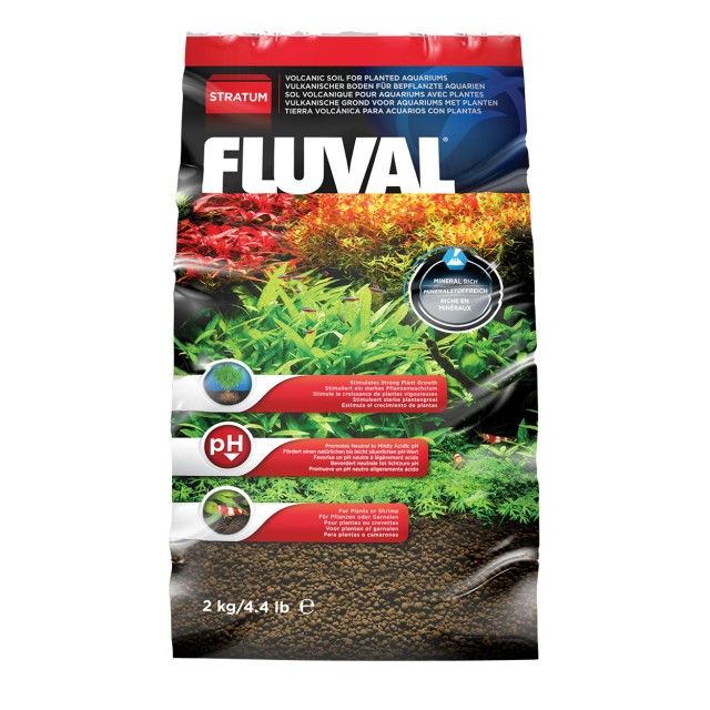 Fluval Plant and Shrimp Stratum active aquarium soil substrate for planted and shrimp tanks