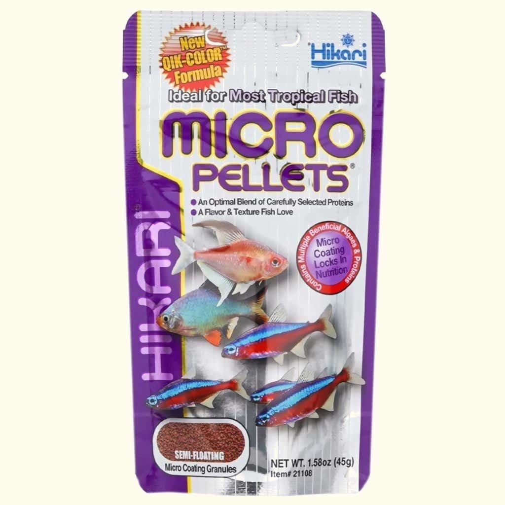 Hikari Tropical Micro Pellets semi-floating fish food pack