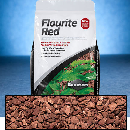 Seachem Flourite Red porous clay gravel substrate for planted aquariums