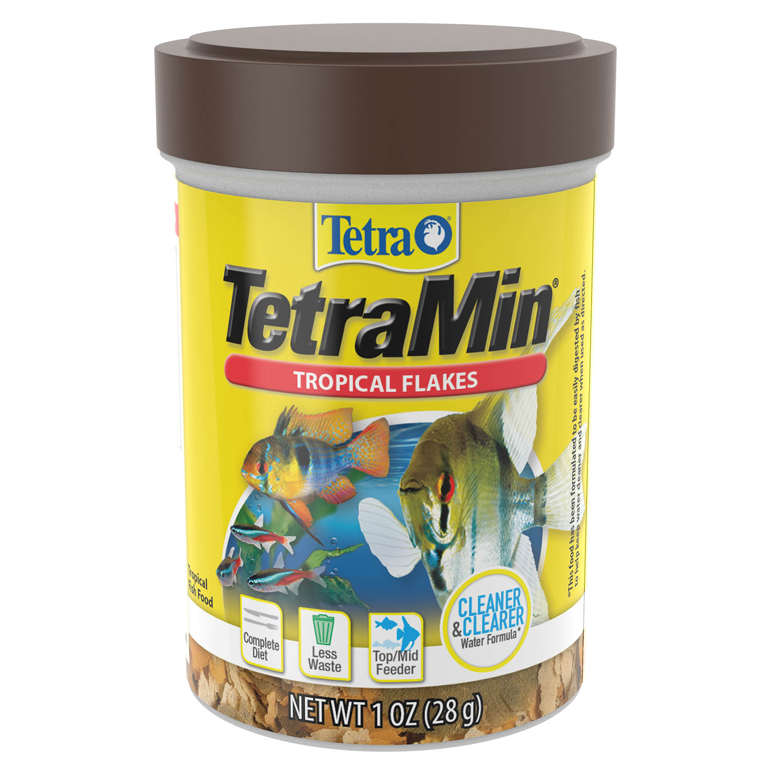 Tetra TetraMin Tropical Flakes staple fish food tub